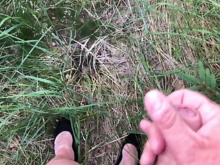 Cum in the woods