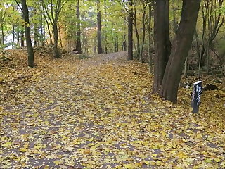 Outdoor Walk in the woods - cock out