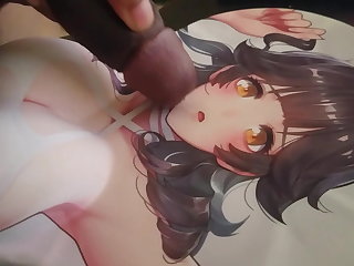 Takao Oppai Mousepad Cum Tribute