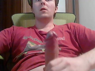 Huge No Hand Flowing Cum and Cum Licking