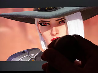 Ashe (Overwatch) Cum Tribute