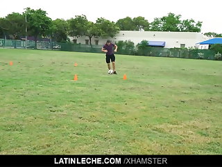Outdoor LatinLeche - Straight Soccer Stud Gay For Pay
