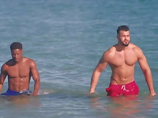 Striptíz Celebrity hunks Devante Rob and Jordan fully nude scene