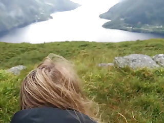 Norska Me and my ex-boyfriend on a trip in Norway