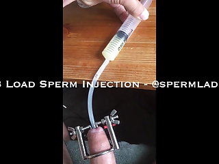 Injecting 3 Guy's Loads Into My Tiny Penis
