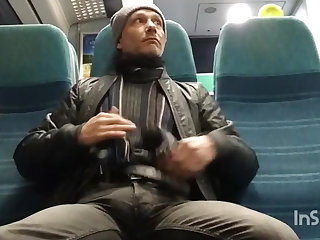 Kültéri Cock out on the train home