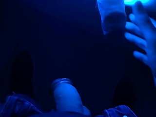 Blue Vision Gloryhole cum in condom