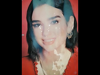 Cum tribute (with naughty captions) for Dua Lipa