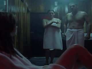 Hustru Nude Sex Scene in Sauna (Celebrity)