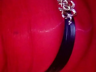 perla red sexy lingerie