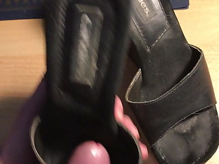 Cum on black wife wedges ....