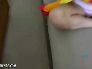 Foot fetysz Kenzie Reeves loves when you cum in her ass (POV Style)