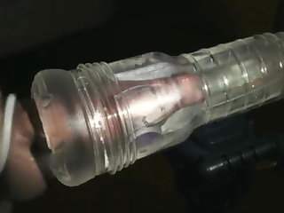 Swollen veiny cock fleshlight milking