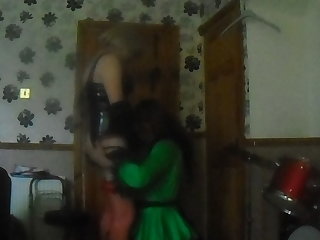 Latex me and my sissy maid kate