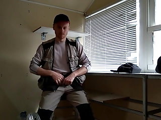 tommylads , wanking on his break at work