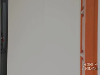 Rimjob Nasty Adel Asanty giving a sloppy rimjob and get ass fucked