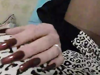 POV Vid with my long nails on request