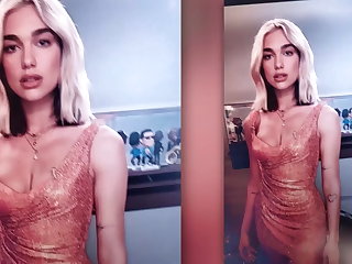 Dua Lipa pink dress cum tribute