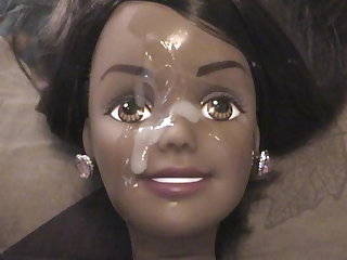 Masturbace Barbie Doll Facial Cumshot 2