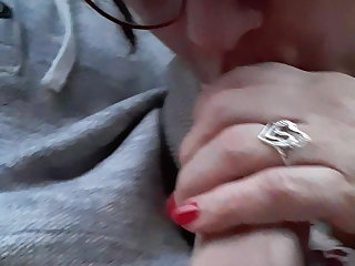 Auto i suck and swallow in the car humm