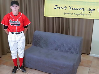 Spanking 18 Year Old Straight Boy Spanked in a Baseball Uniform