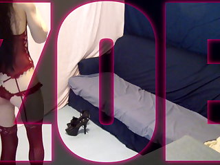 spoiled sissy shows off her pretty lingerie.