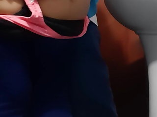 Anal sex in bathroom recorded with hidden cell phone camera