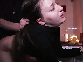 Šeškanje My Master punishes me by belting for disobedience