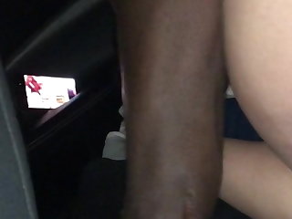 Backseat double bbc creampie