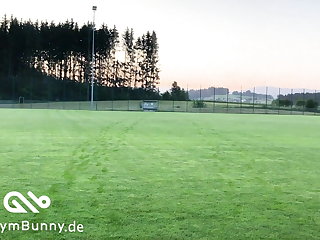 Scandal! German teen fucks on the football field in Bavaria