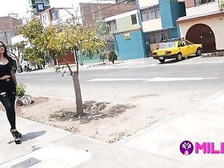 Peruansk Venezuelan Jasmine Caught Fucks A Virgin Fan