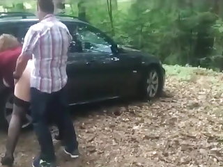 Špinavé Mluvit sexiest German whore dogging in public