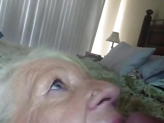 My new granny gets cum in mouth