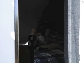 JOI Spying on your masturbating stepsis