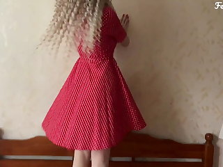 Orosz White ass in a red dress loves anal. FeralBerryy