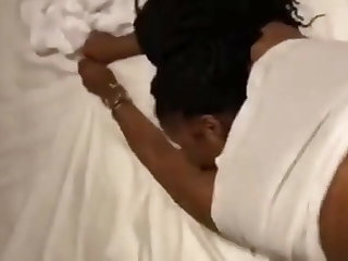 Afrikaanse Huge booty bbw gets backshots till black cock cums on her ass