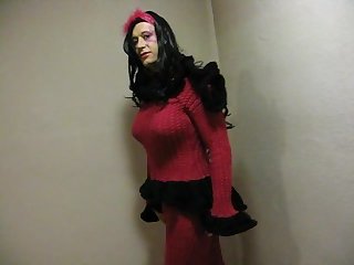 French crossdresser walk outdoor for and with Mistress ! 2